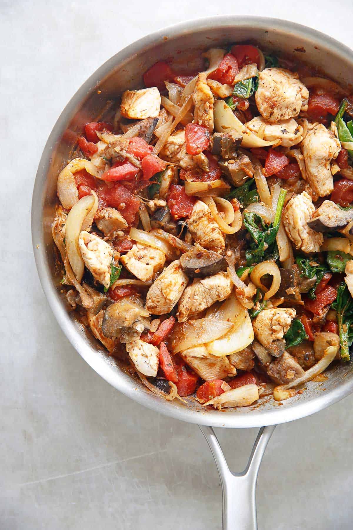 Ground Chicken with Egg Plant
