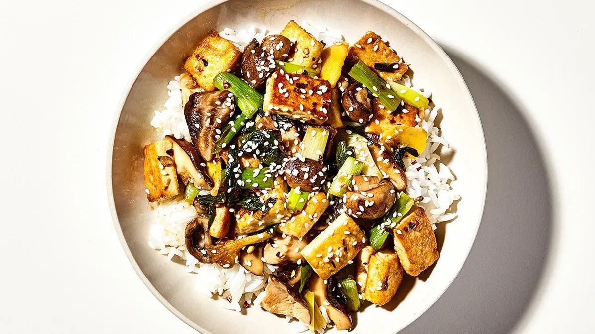 Tofu with Mushrooms