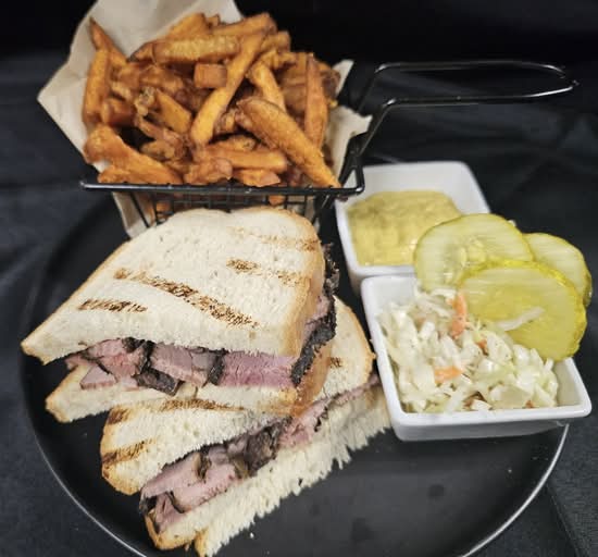 Homemade Pastrami Sandwich