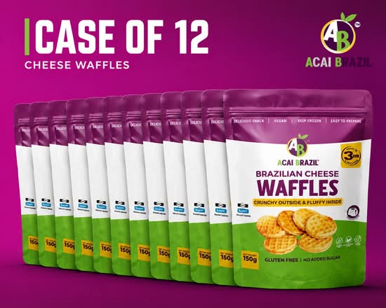 Cheese Waffles Box of 12 Bags