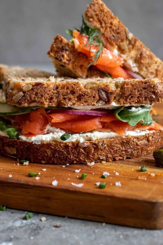 Smoked Salmon Nova Multigrain Toast