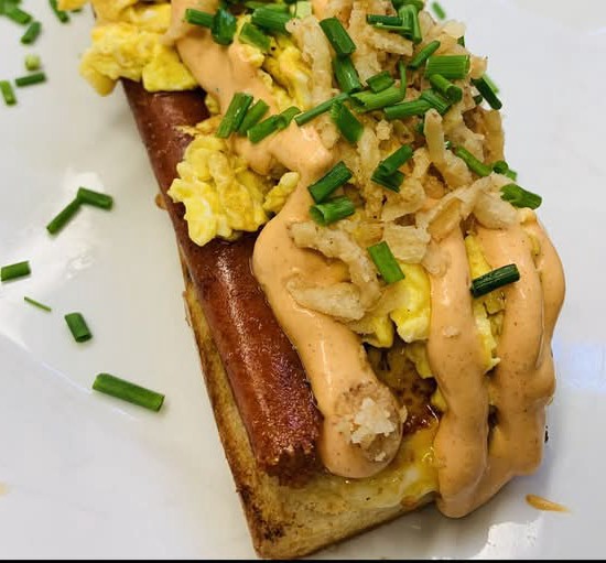 Crispy Cheddar "ZAPIEKANKA" Egg Sandwich